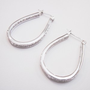 Inside/Outside Oval Sterling silver Hoops - Click Image to Close